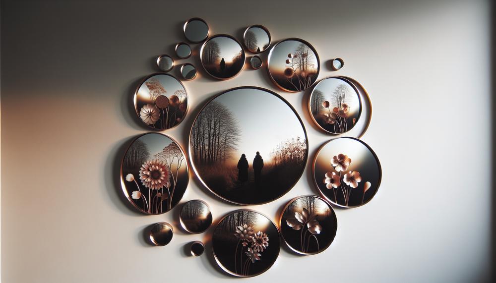 How To Arrange Circle Mirrors On Wall-2